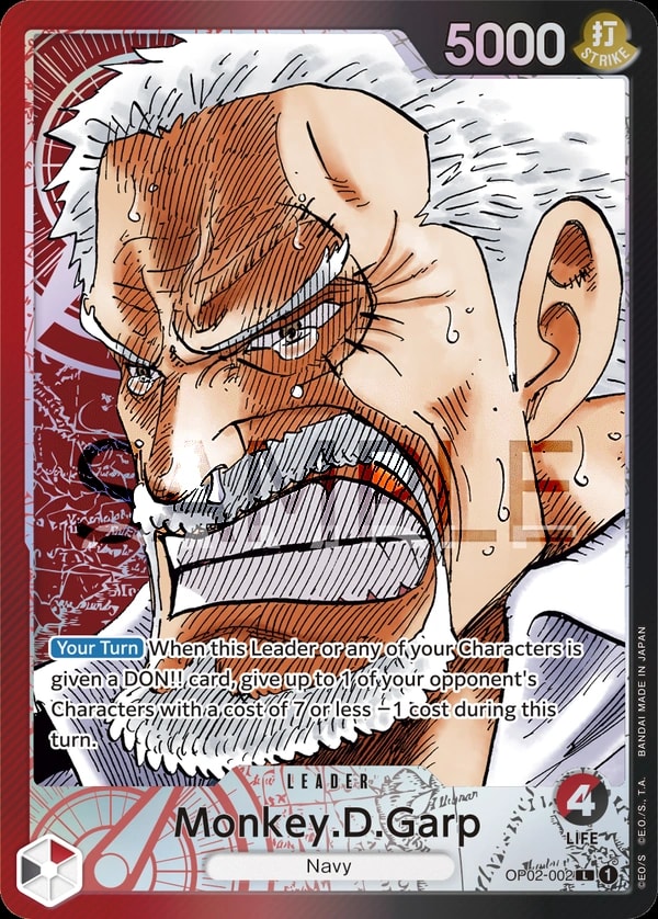 Monkey.D.Garp (002) (Alternate Art) One Piece card