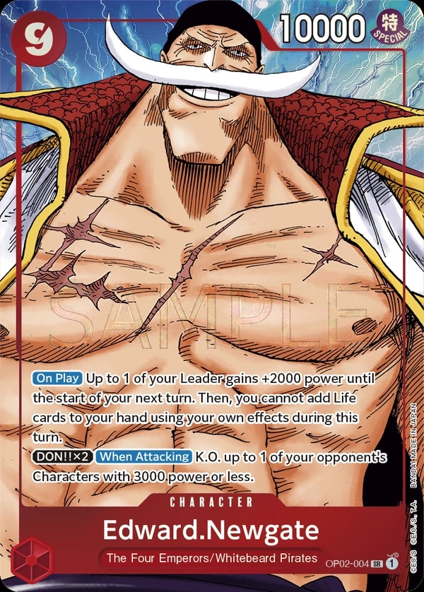 Edward.Newgate (004) (Alternate Art) One Piece card