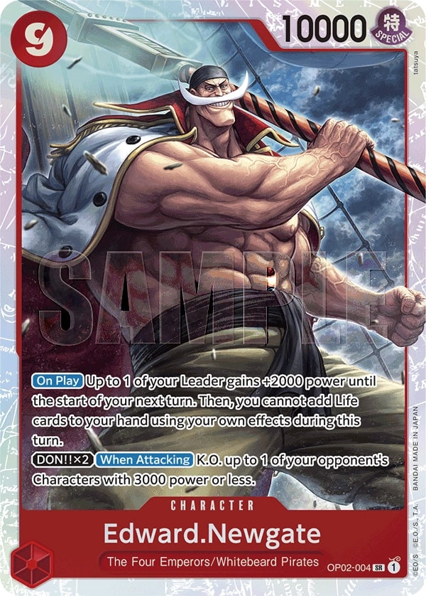 Edward.Newgate (004) (Reprint) One Piece card