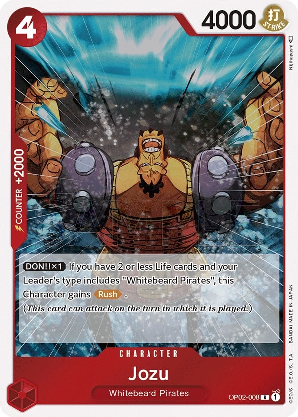 Jozu (OP02-008) — Rare One Piece card