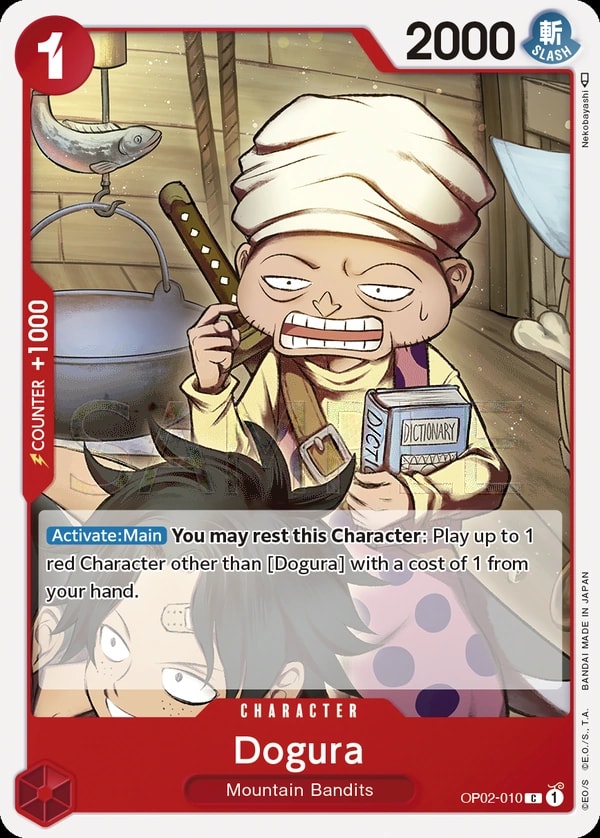 Dogura (OP02-010) — Common One Piece card