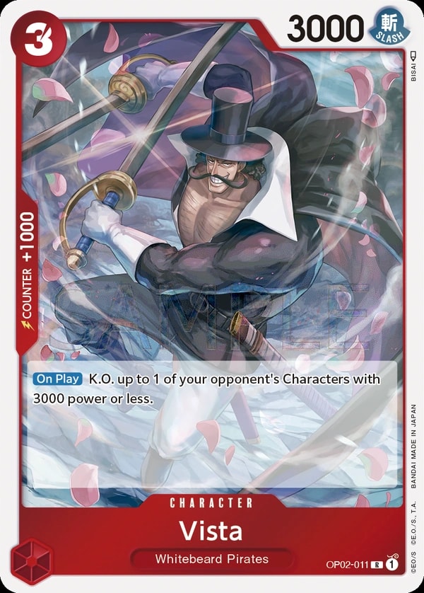 Vista (OP02-011) — Rare One Piece card