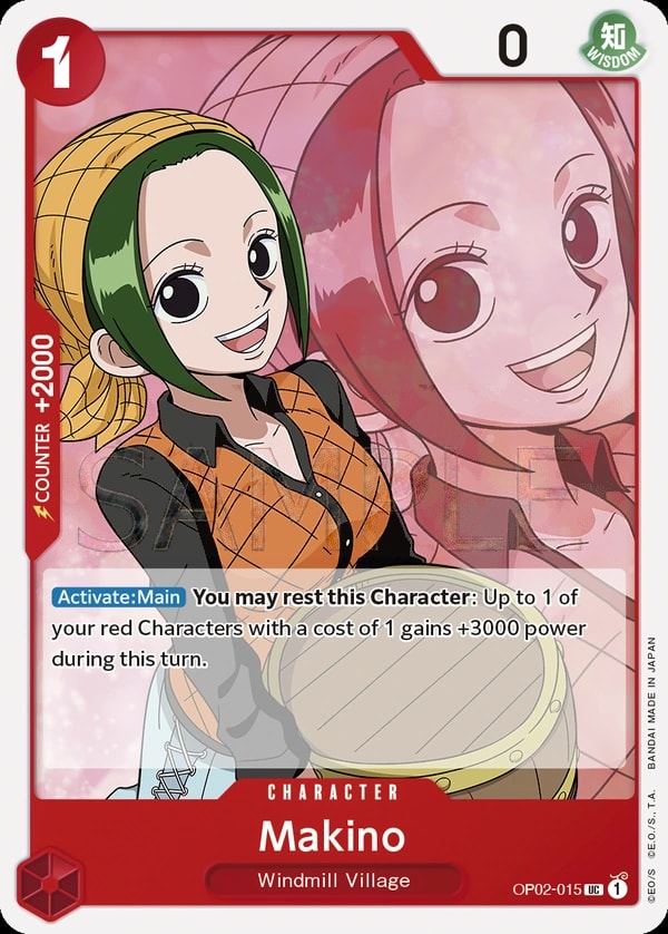 Makino (OP02-015) — Uncommon One Piece card