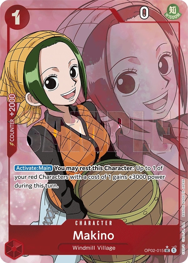 Makino (015) (Full Art) One Piece card