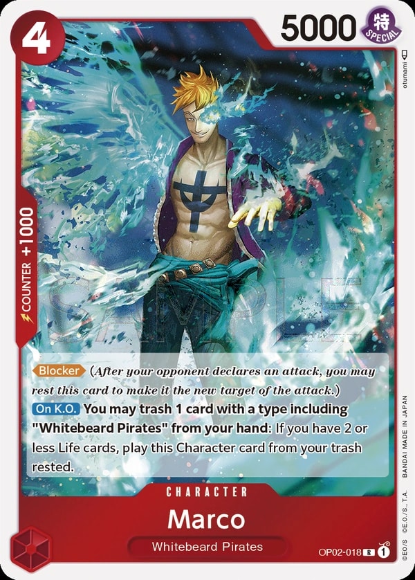 Marco (OP02-018) — Rare One Piece card