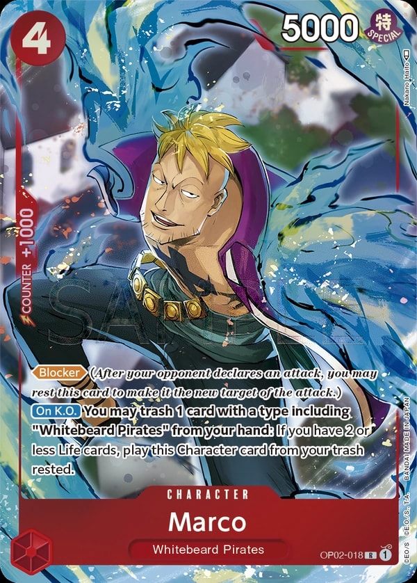 Marco (018) (Alternate Art) One Piece card