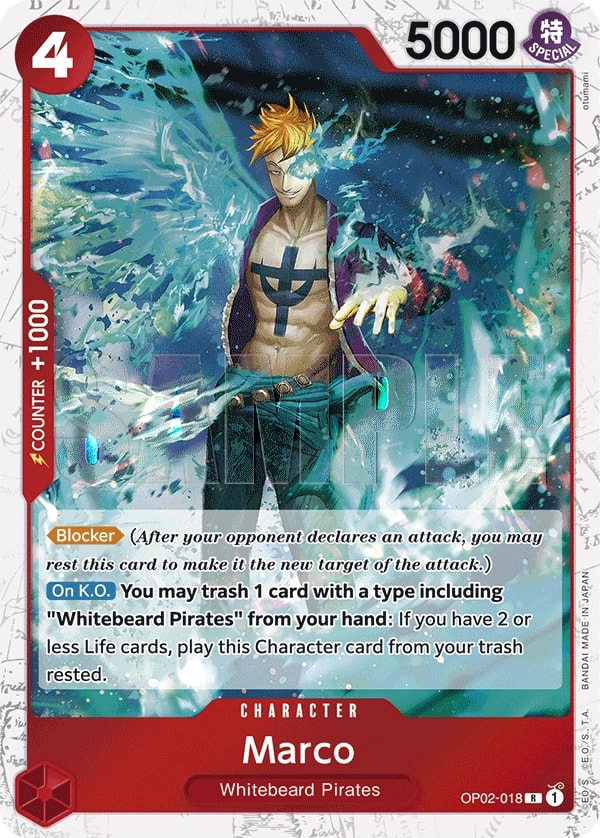 Marco (018) (Jolly Roger Foil) One Piece card