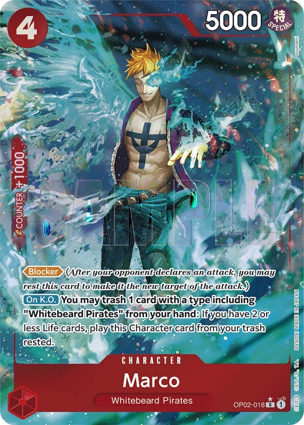 Marco (018) (Full Art) One Piece card