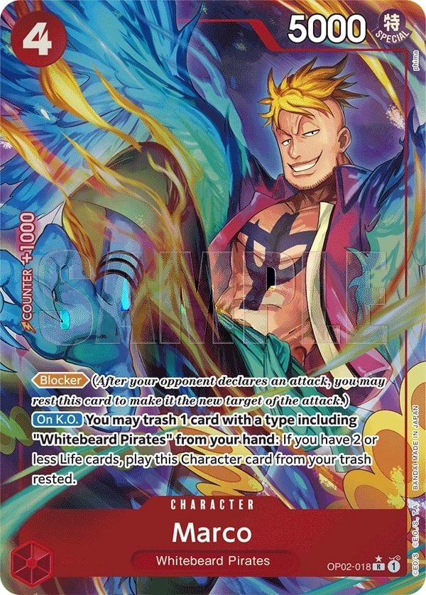 Marco (018) (Alternate Art) One Piece card