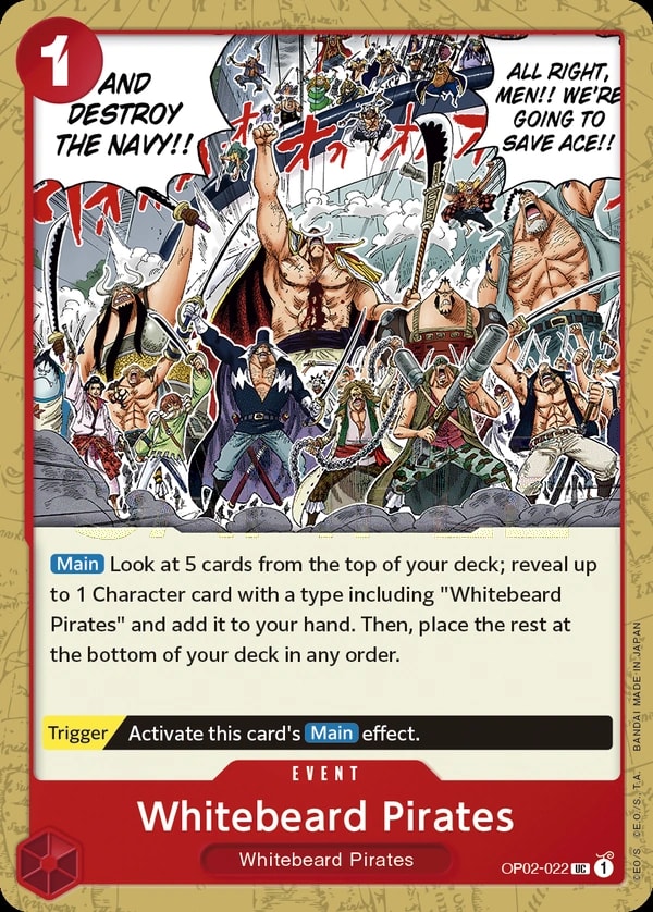 Whitebeard Pirates (OP02-022) — Uncommon One Piece card