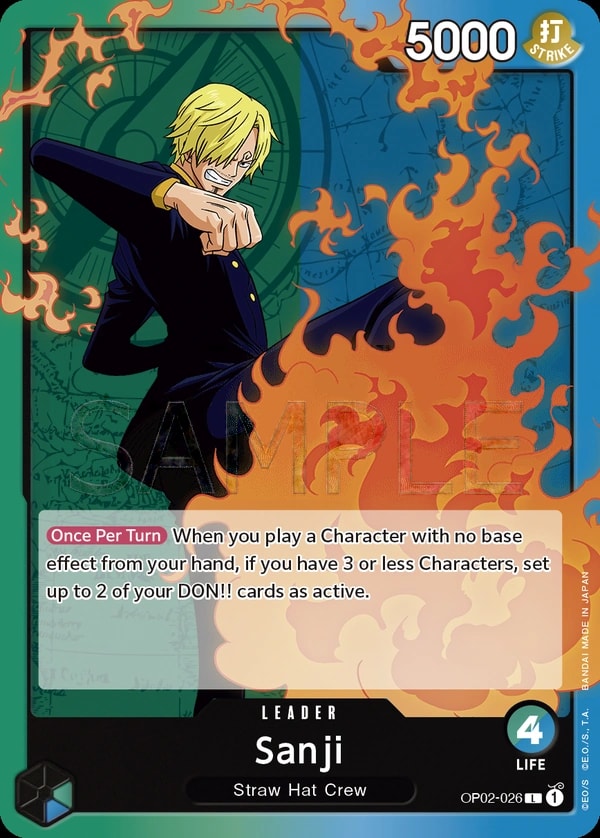 Sanji OP02-026 One Piece leader card