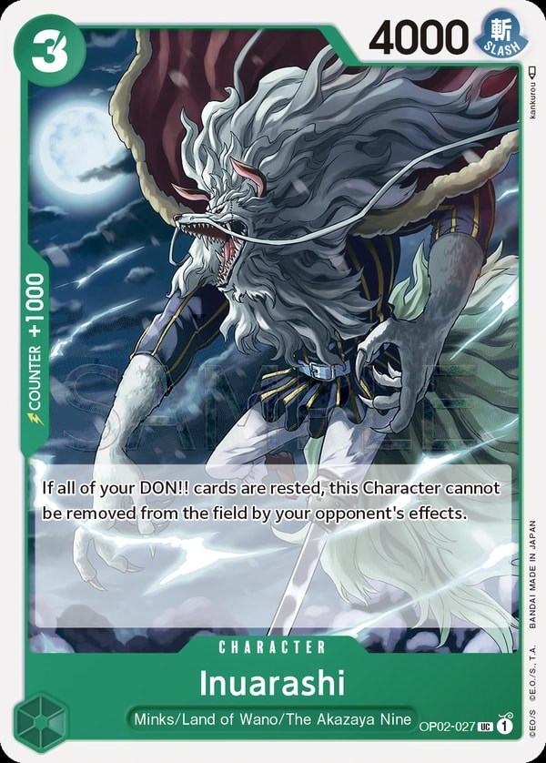 Inuarashi (OP02-027) — Uncommon One Piece card