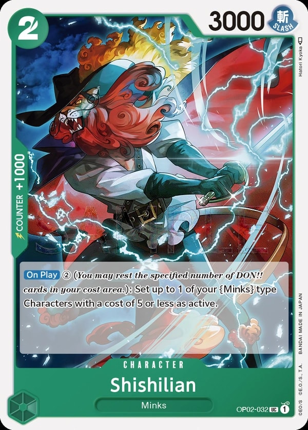 Shishilian (OP02-032) — Uncommon One Piece card