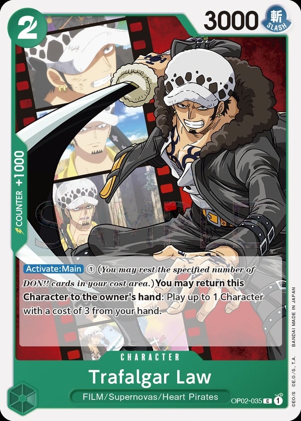 Trafalgar Law (OP02-035) — Common One Piece card