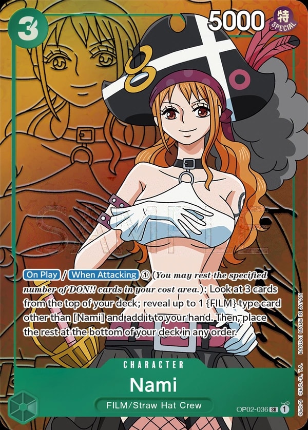 Nami (036) (Alternate Art) One Piece card