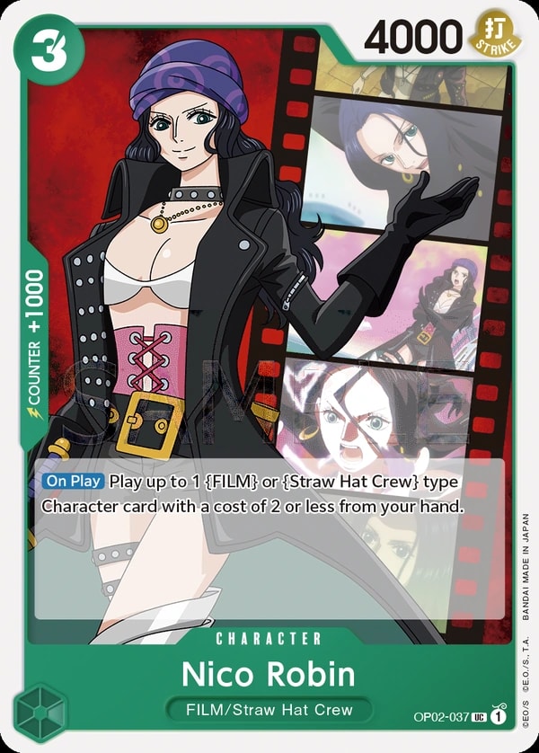 Nico Robin (OP02-037) — Uncommon One Piece card