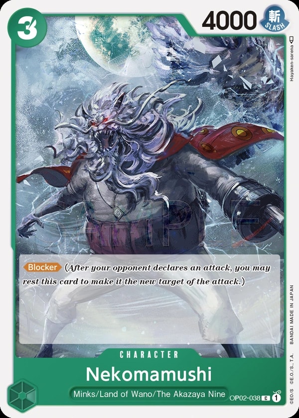 Nekomamushi (OP02-038) — Common One Piece card