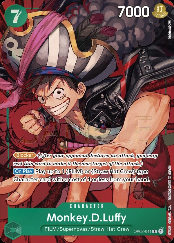 Monkey.D.Luffy (041) (Alternate Art) One Piece card