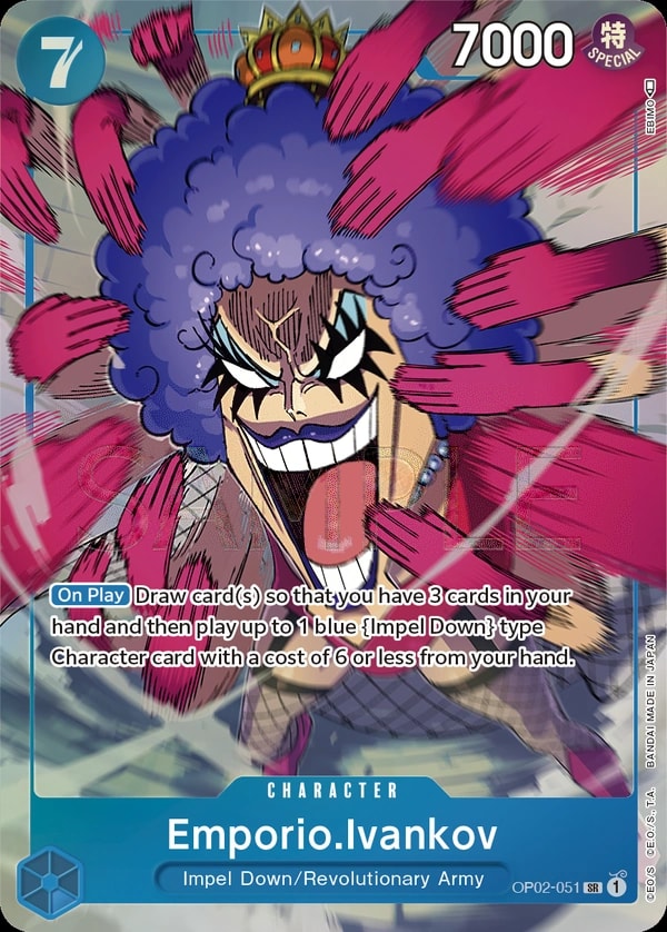 Emporio.Ivankov (051) (Alternate Art) One Piece card