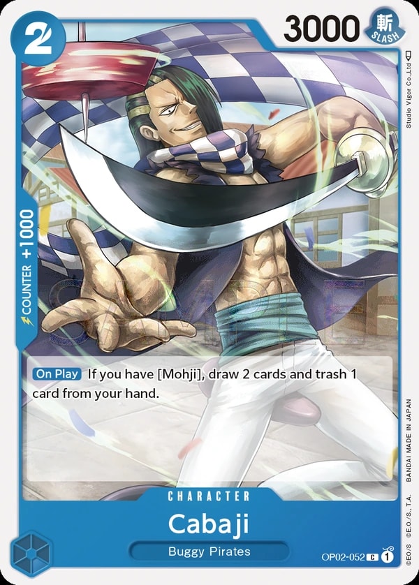 Cabaji (OP02-052) — Common One Piece card