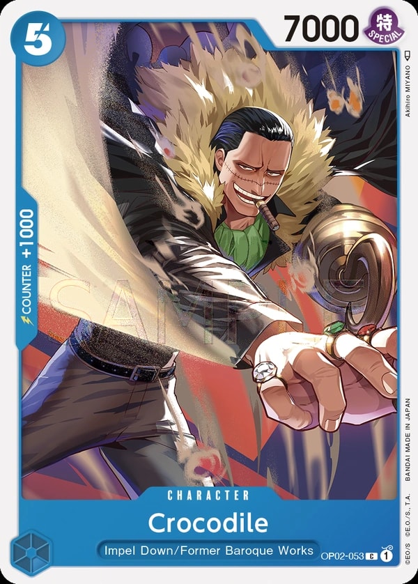 Crocodile (OP02-053) — Common One Piece card