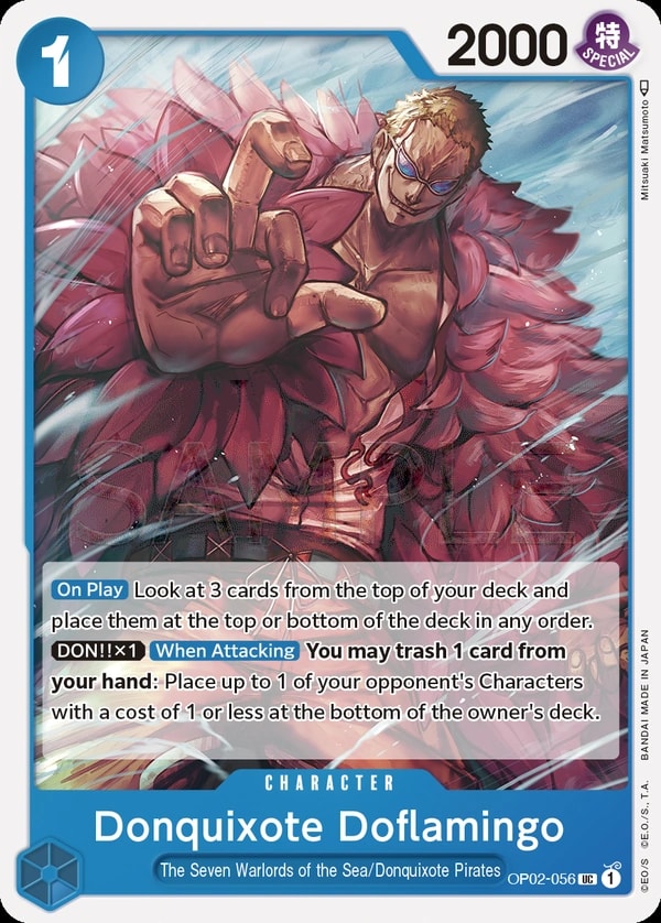 Donquixote Doflamingo (OP02-056) — Uncommon One Piece card