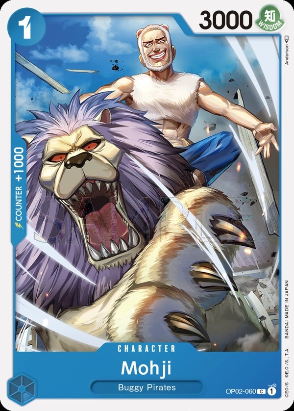 Mohji (OP02-060) — Common One Piece card