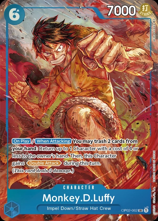 Monkey.D.Luffy (062) (Alternate Art) One Piece card