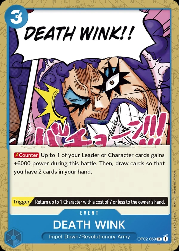 DEATH WINK (OP02-069) — Common One Piece card
