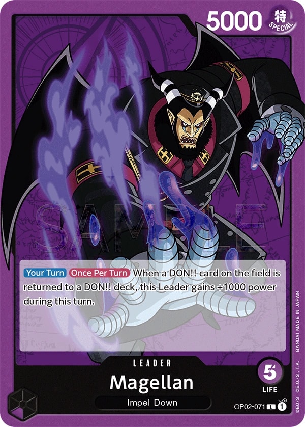 Magellan OP02-071 One Piece leader card