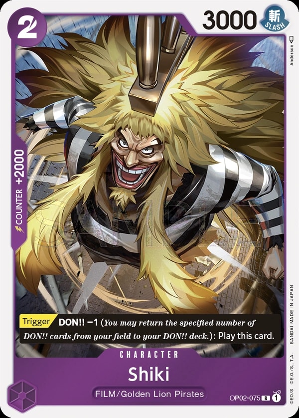 Shiki (OP02-075) — Rare One Piece card