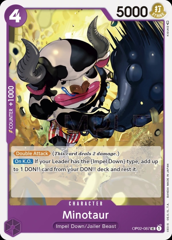 Minotaur (OP02-087) — Uncommon One Piece card
