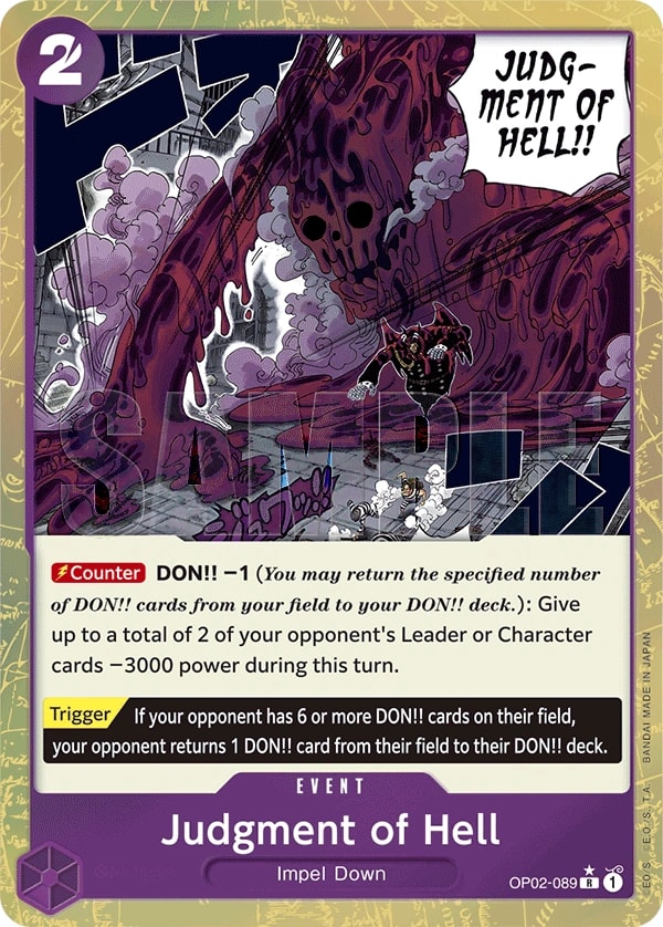 Judgment of Hell (089) (Textured Foil) One Piece card