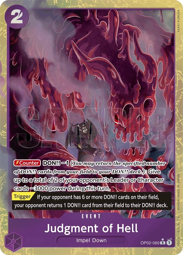 Judgment of Hell (089) (Alternate Art) One Piece card