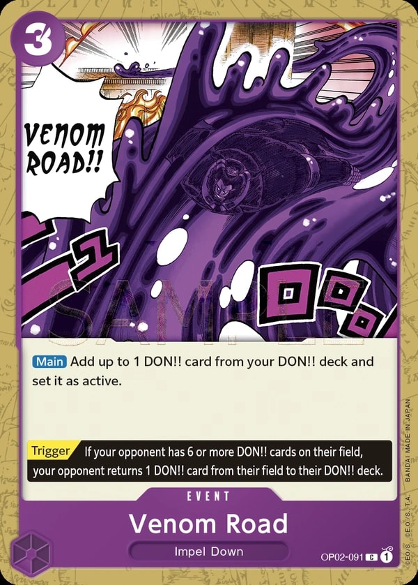 Venom Road (OP02-091) — Common One Piece card