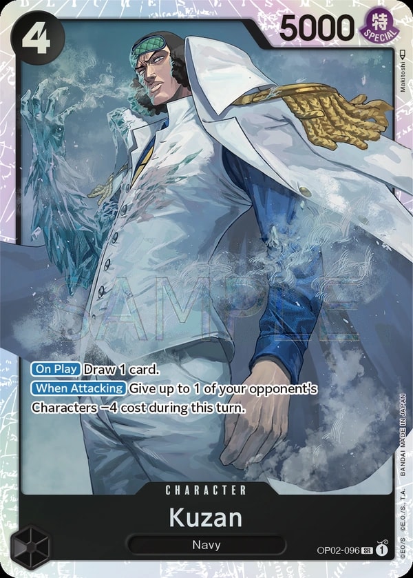 Kuzan OP02-096 One Piece card