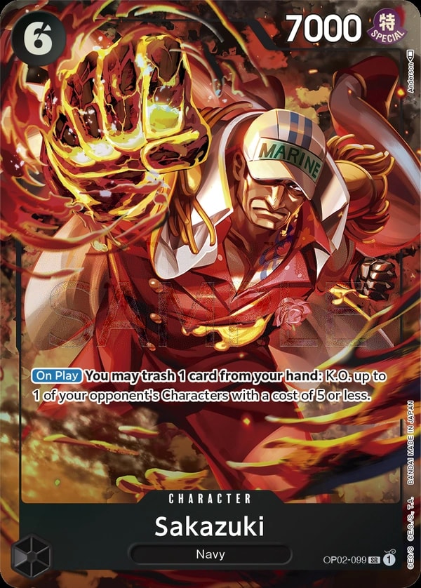 Sakazuki (099) (Alternate Art) One Piece card