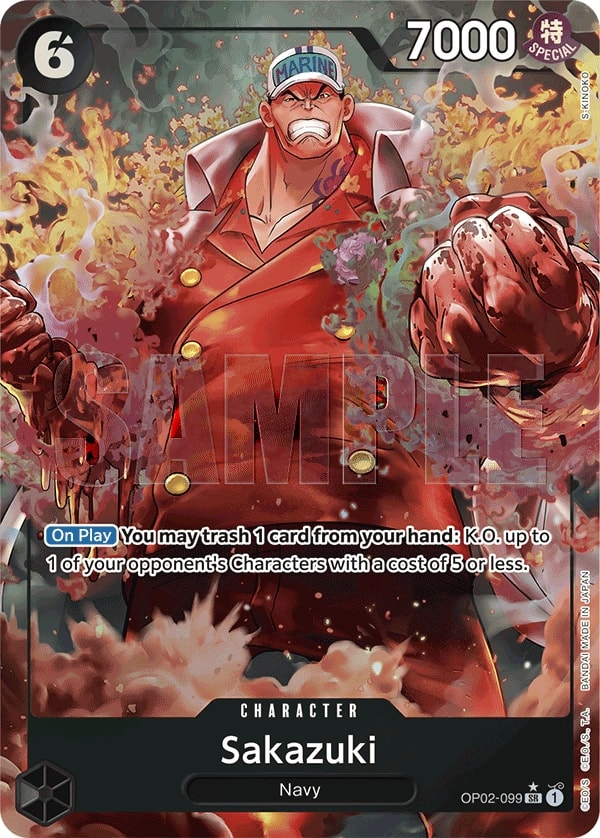 Sakazuki (099) (Alternate Art) One Piece card