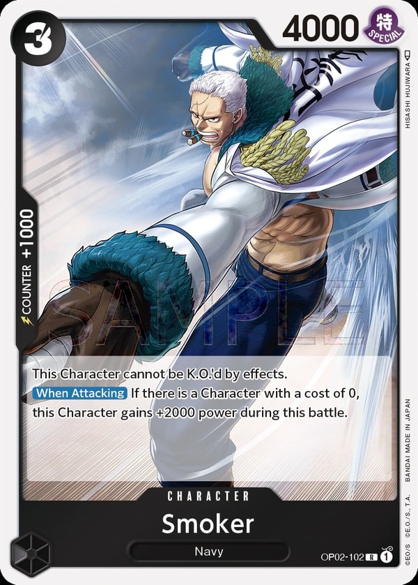 Smoker (OP02-102) — Rare One Piece card