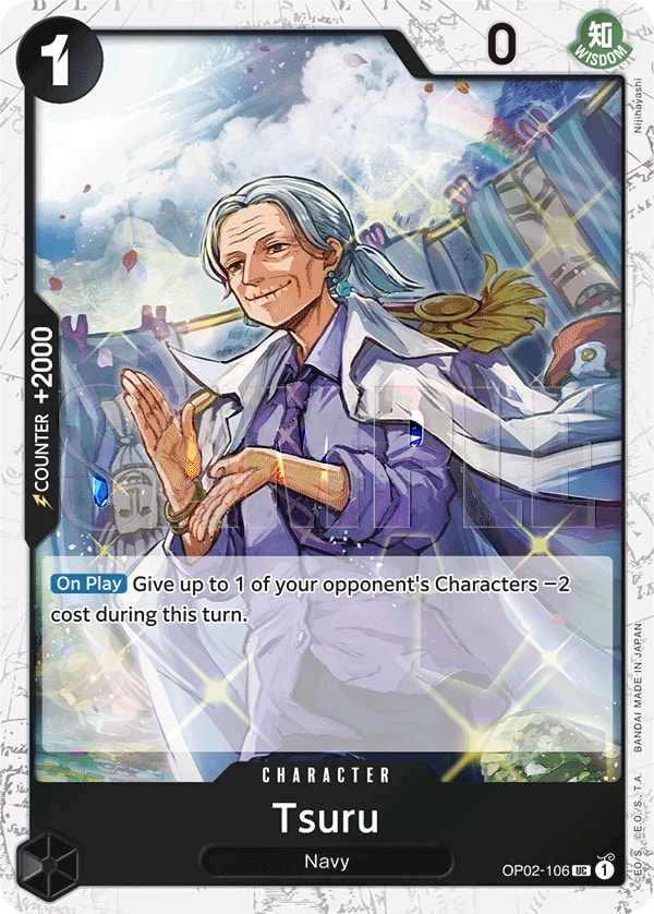 Tsuru (106) (Jolly Roger Foil) One Piece card