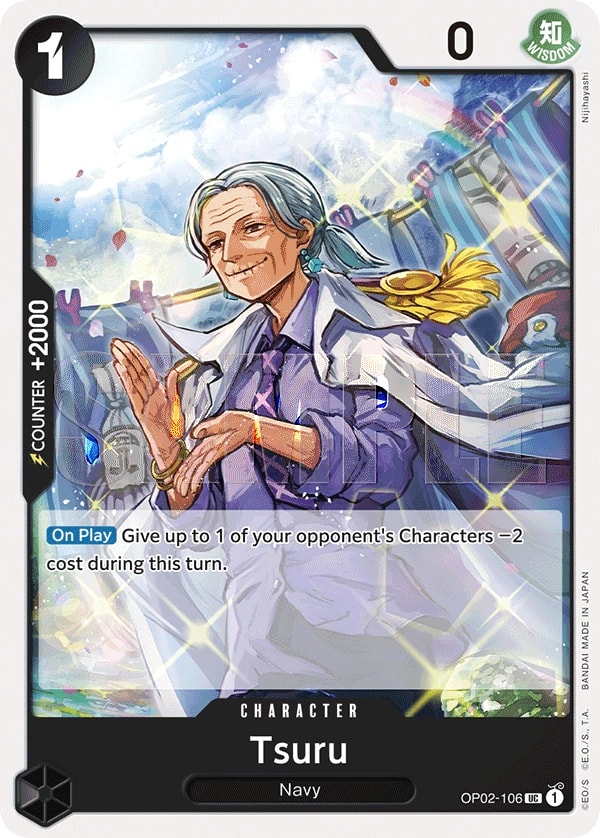 Tsuru (106) (Reprint) One Piece card