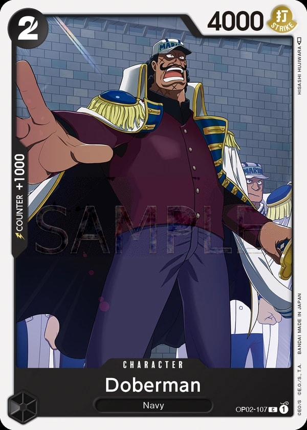 Doberman (OP02-107) — Common One Piece card