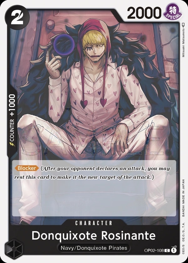 Donquixote Rosinante (OP02-108) — Common One Piece card
