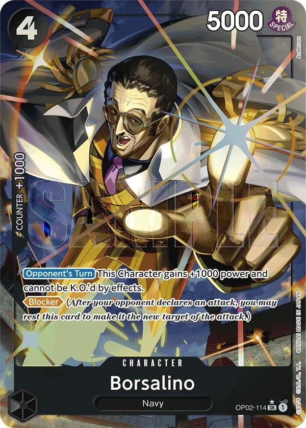 Borsalino (114) (Alternate Art) One Piece card