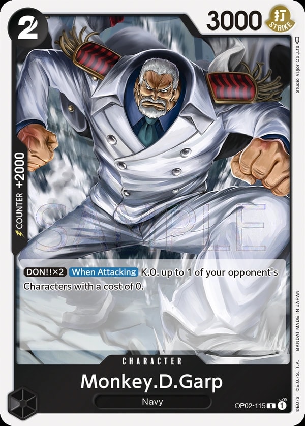 Monkey.D.Garp (OP02-115) — Rare One Piece card