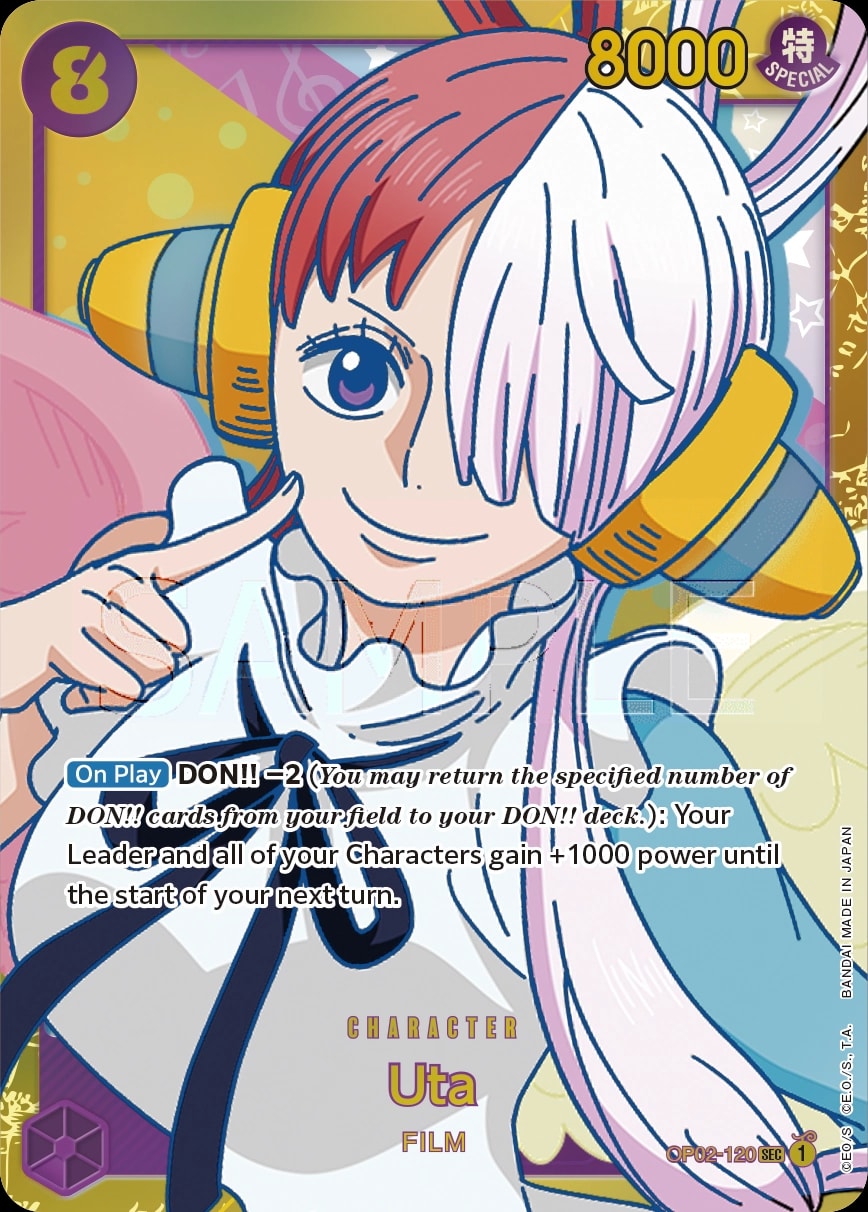 Uta OP02-120 One Piece card