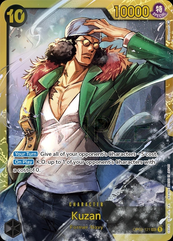Kuzan OP02-121 One Piece card