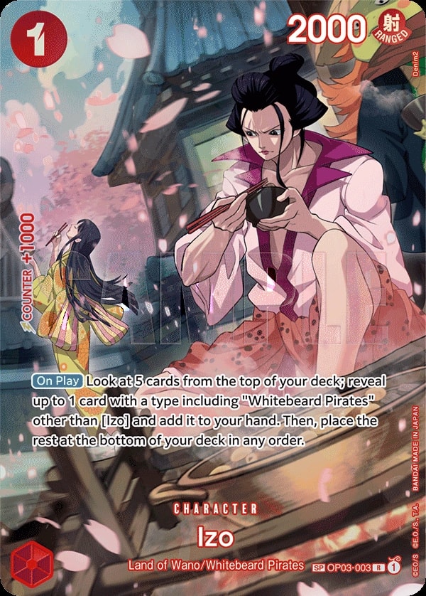 Izo (003) (SP) One Piece card