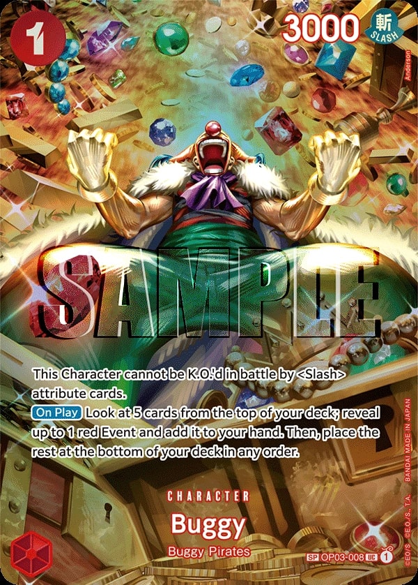 Buggy (008) (SP) One Piece card