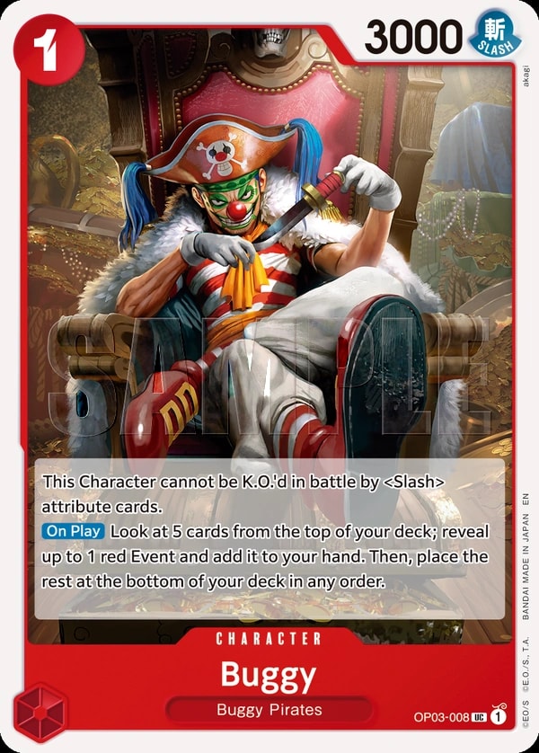 Buggy (008) (Reprint) One Piece card